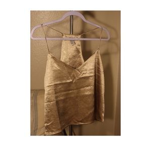 Forever 21 gold strapped top
